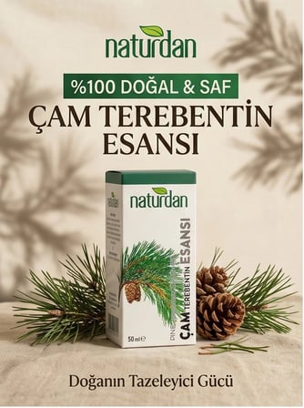 12 Adet Cam Terebentin Esansi 50 Ml