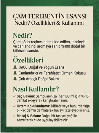 9 Adet - Çam Terebentin Esansı 50 ml