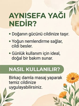 3 Adet - Aynısefa Yağı 20 Ml (Calendula Oil)