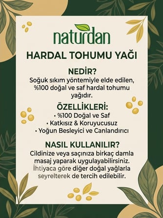 6 Adet - Sarı Hardal Tohumu Yağı 50 Ml