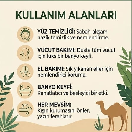 Deve Sütü Sabunu Doğal El Yapımı 100g-3 adet