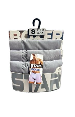 STAR 3 LÜ ERKEK JAKAR KEMER LYCRALI BOXER 