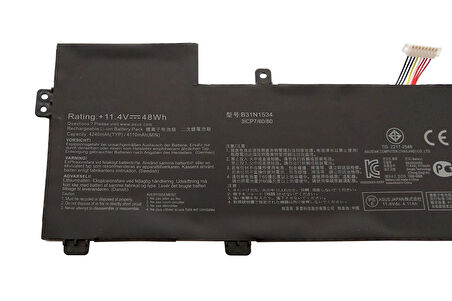 Asus UX510UW-CN143R Batarya