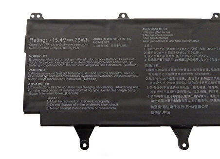 Asus ROG Zephyrus S GX701GXR-EV005T Batarya