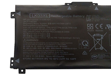 Hp Pavilion X360 15-CR0051OD Batarya