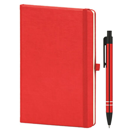 VIP Hediyelik Set - Defter ve Kalem - (2’lİ Kurumsal Hediye Seti) - 4220 KIRMIZI