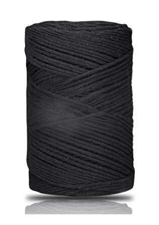 Pamuk Makrome 2 mm Siyah