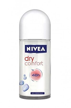 Nivea Dry Comfort Antiperspirant Ter Önleyici Leke Yapmayan Kadın Roll-On Deodorant 50 ml
