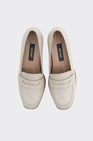 Hakiki Deri Topuklu Kadın Casual Ayakkabı