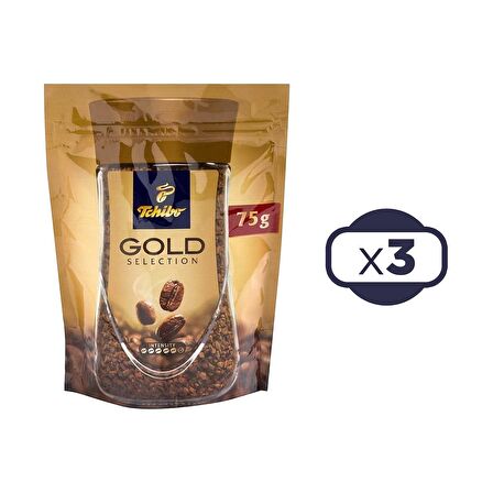 Tchibo Gold Selection Çözünebilir Kahve Ekonomik Paket 75 Gr X 3 Adet