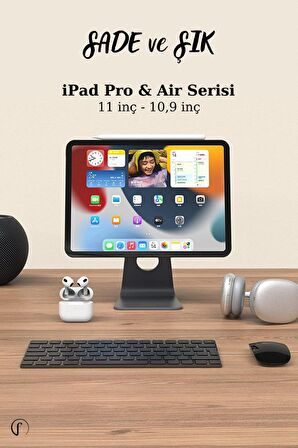 Apple iPad Pro 11 2022 M2 Fuchsia FS609 11 İnç Magnetik Tablet Standı