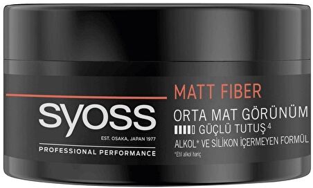 Syoss Matt Fıber Wax Güçlü Orta Mat Görünüm 100 Ml