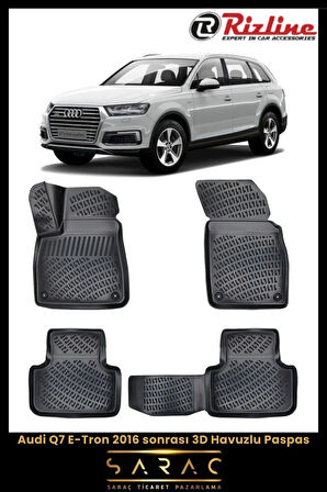 Rizline Audi Q7 E-Tron 2022 Model 3D Havuzlu Paspas
