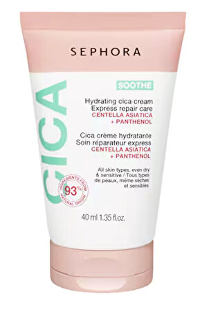 SEPHORA COLLECTION Cica Anında Onarıcı Bakım Nemlendirici Krem - Nemlendirir + Yatıştırır 40 ml 