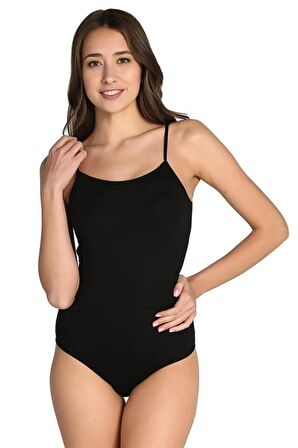 Kadın 6'lı Paket Ip Askılı Likralı Kancalı Çıtçıtlı Body Zıbın