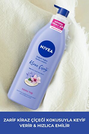 Nivea Q10 Sıkılaştırıcı C Vitamini Vücut Losyonu 250ml ve Kiraz Çiçeği Vücut Losyonu 400ml, Nemlendirici