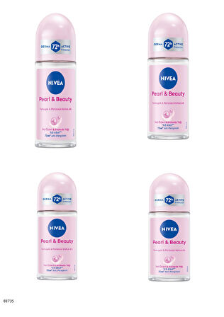83735 NIVEA PEARL & BEAUTY ROLL-ON  4 ADET