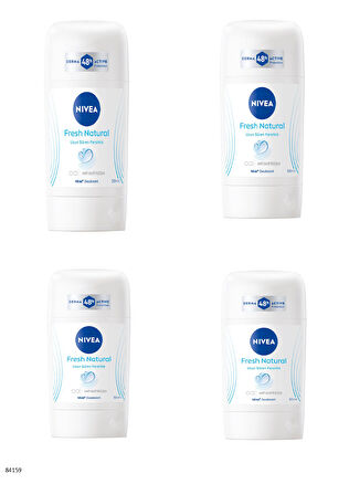 84159 NIVEA FRESH NATURAL STICK DEODORANT  4 ADET