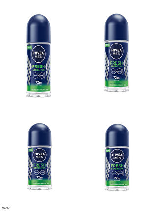 95787 NIVEA MEN Fresh Sensation Roll-On  4 ADET
