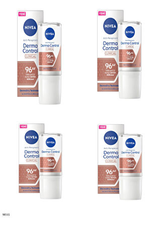 98511 NIVEA DERMA CONTROL CLINICAL ROLL-ON  4 ADET
