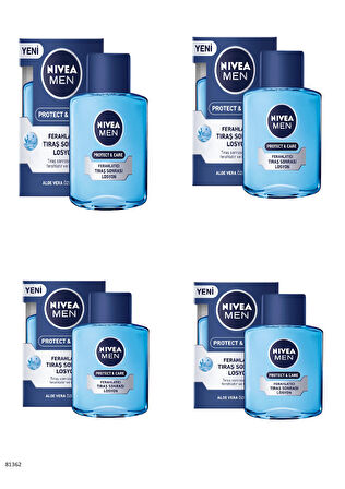 81362 NIVEA MEN PROTECT & CARE FERAHLATICI TIRAŞ SONRASI LOSYON  4 ADET