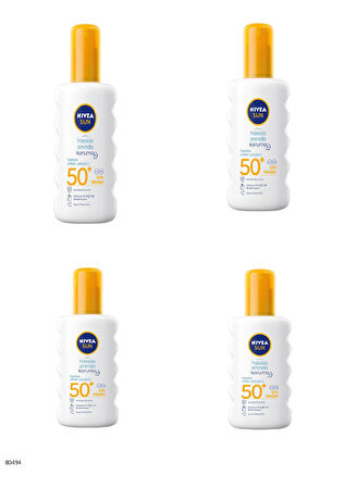 80494 NIVEA SUN HASSAS ANINDA KORUMA HASSAS CİLTLERE ÖZEL SPREY SPF50+  4 ADET