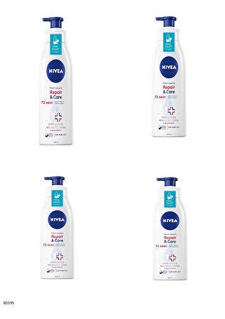 80399 NIVEA REPAIR & CARE VÜCUT LOSYONU  4 ADET