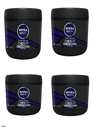 83905 NIVEA MEN DEEP EL VE VÜCUT BAKIM KREMİ  4 ADET