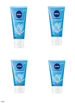 81151 NIVEA CANLANDIRICI TEMİZLEME JELİ  4 ADET