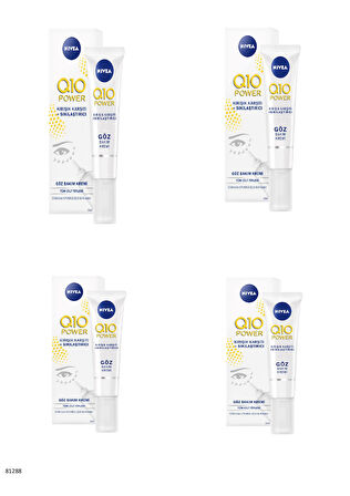 81288 Q10 POWER Kırışık Karşıtı +Sıkılaştırıcı Göz Bakım Kremi  4 ADET