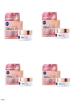 82612 NIVEA CELLULAR EXPERT LIFT YAŞLANMA KARŞITI GÜNDÜZ KREMİ  4 ADET