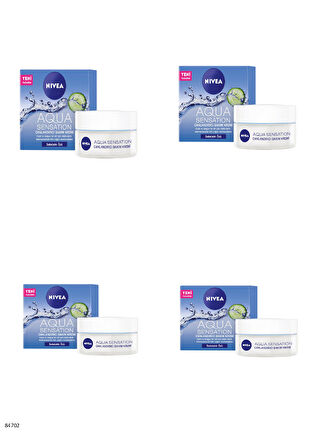 84702 NIVEA AQUA SENSATION CANLANDIRICI BAKIM KREMİ  4 ADET