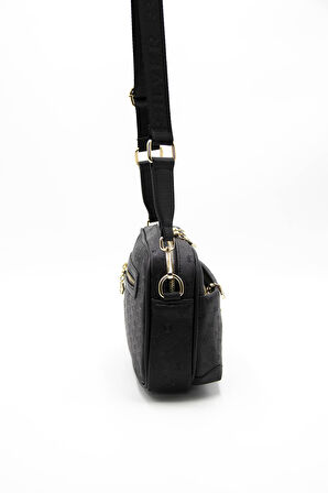 Kadın Çapraz Çanta 1094-42339 SİLVER POLO ÇAPRAZ Kadın ÇANTASI M46 SİYAH-MAT SİYAH