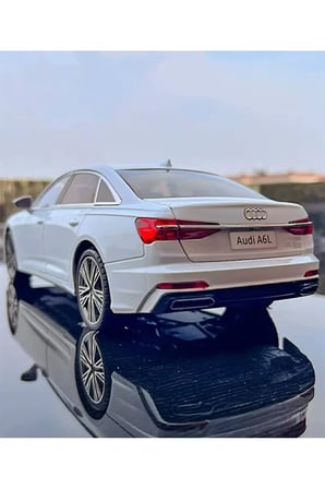1:18 Audi A6 L Diecast Model Araba Sesli Işıklı Makam Arabası Audi A6 Long Araba Büyük