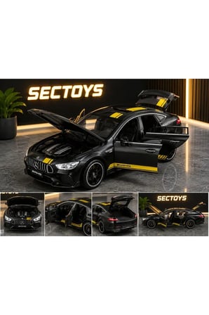 Mercedes Amg Gt63 Diecast Model Araba 1:24 Ölçek Sesli Işıklı Merecedes Amg Gtr Model Araba