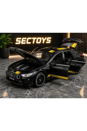 Mercedes Amg Gt63 Diecast Model Araba 1:24 Ölçek Sesli Işıklı Merecedes Amg Gtr Model Araba