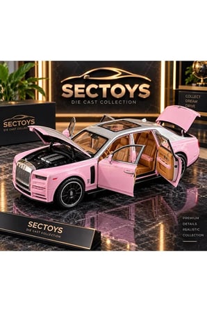 Rolls Royce Phantom VIII Diecast Model Araba 1:24 Ölçek Açılan Kapılar Rolls Royce Phantom Model