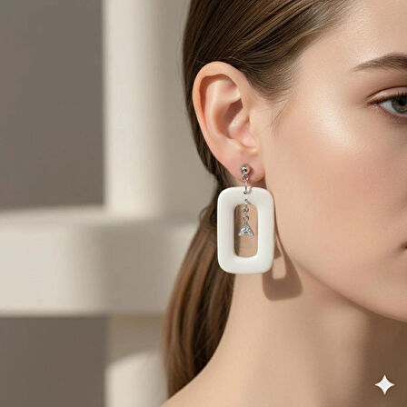 El Yapımı Tasarım Kadın Küpe - Kulağı Ağrıtmayan Çok Hafif ve Renkli Sallantılı Model