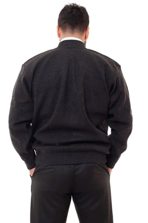Astarlı Çelik Örme Casual Rahat Kalıp Hırka Mont Lacivert