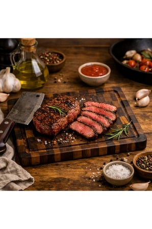 Tik Chef Kesme Tahtası Medium Boy ENDGRAIN 30×20×3 cm Masif Ahşap Doğrama tahtası Sunum Tahtası