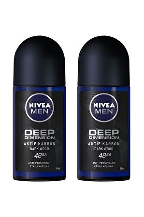 Nivea Erkek Roll-on Deep Dimension 50ml X2