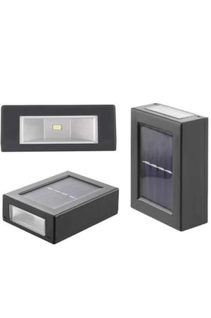 Dekoratif Duvar Lambası Solar Güneş Enerjili Bahçe Aydınlatması