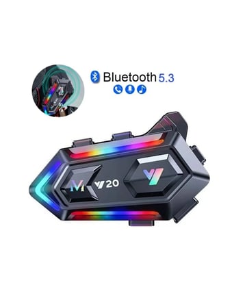 Bluetooth 5.3 Motosiklet Kask Intercom Gürültü Engelleyici Su Geçirmez Kulaklık