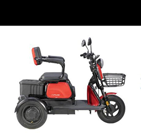 APM2 3 TEKERLEKLİ MOPED KIRMIZI