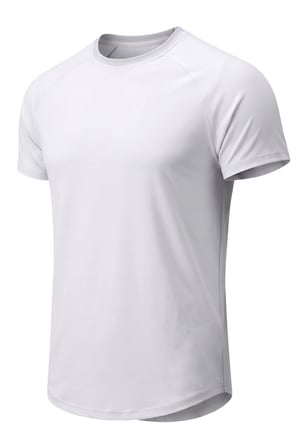 Erkek Spor Tişört Fitness Antrenman Tişörtü Oval Kesim Likralı Süprem Reglan Kol OVAL-T22