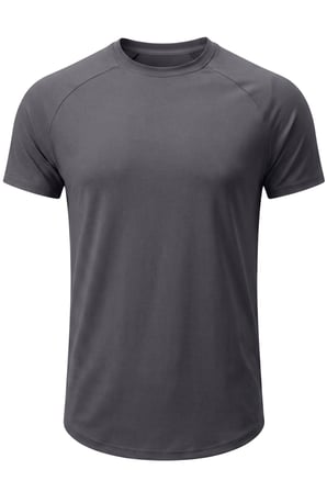 Erkek Spor Tişört Fitness Antrenman Tişörtü Oval Kesim Likralı Süprem Reglan Kol OVAL-T22
