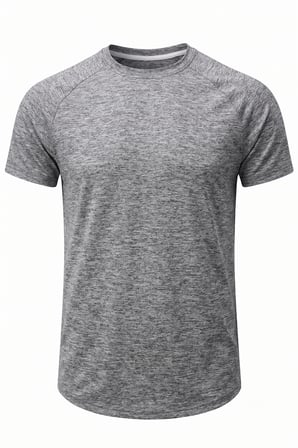 Erkek Spor Tişört Fitness Antrenman Tişörtü Oval Kesim Likralı Süprem Reglan Kol OVAL-T22