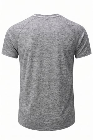 Erkek Spor Tişört Fitness Antrenman Tişörtü Oval Kesim Likralı Süprem Reglan Kol OVAL-T22
