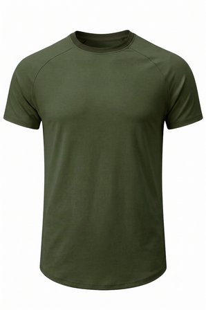 Erkek Spor Tişört Fitness Antrenman Tişörtü Oval Kesim Likralı Süprem Reglan Kol OVAL-T22