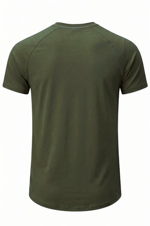 Erkek Spor Tişört Fitness Antrenman Tişörtü Oval Kesim Likralı Süprem Reglan Kol OVAL-T22